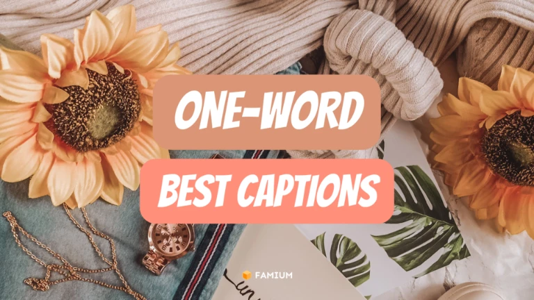 Best One-Word Instagram Captions